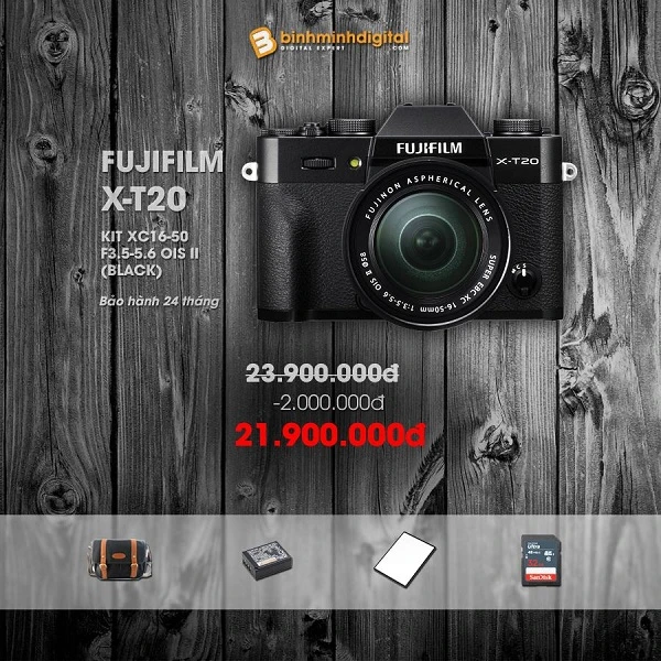 Giảm giá “bùng nổ” khi mua máy ảnh và ống kính Fujifilm tại Binhminhdigital dịp cuối năm