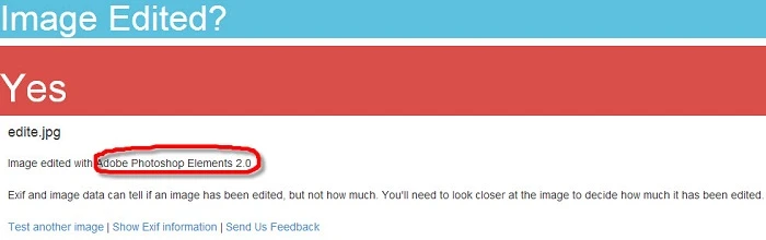 Làm thế nào để kiểm tra một hình ảnh đã qua Photoshop hay chưa?
