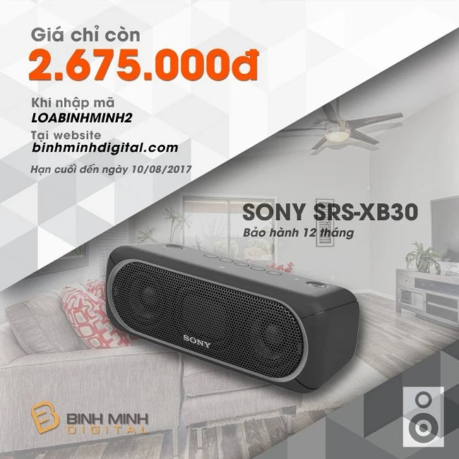 Săn loa Sony với mã giảm giá lên đến 300,000VNĐ