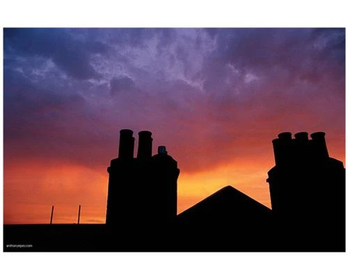 Bình minh trong thành phố với máy ảnh 