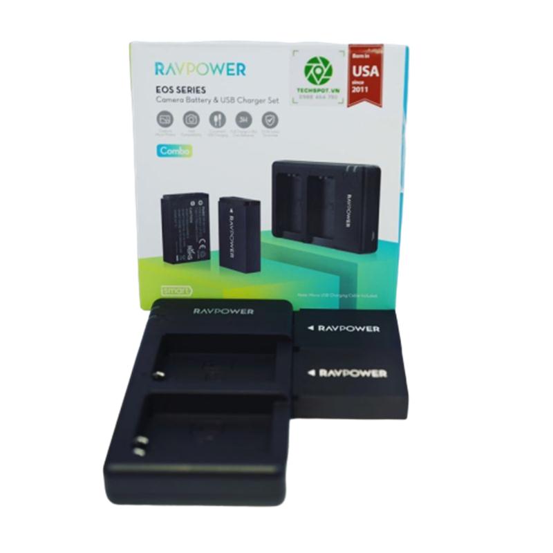 Bộ Pin + Sạc Ravpower LP-E12 For Canon M50, M200, M50 mark II
