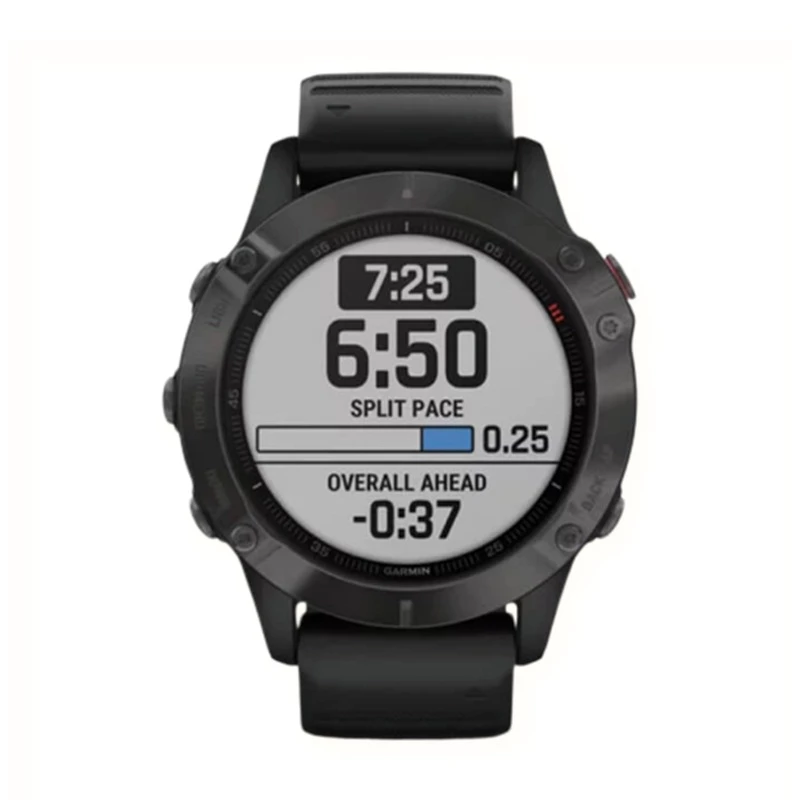 Đồng Hồ Thông Minh Garmin Fenix 6 Sapphire, Carbon Gray DLC - Black Band