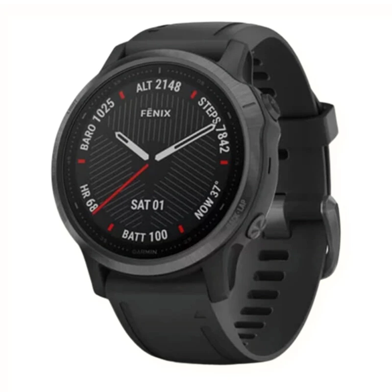 Đồng Hồ Thông Minh Garmin Fenix 6S Sapphire, Carbon - Gray DLC/Black Band
