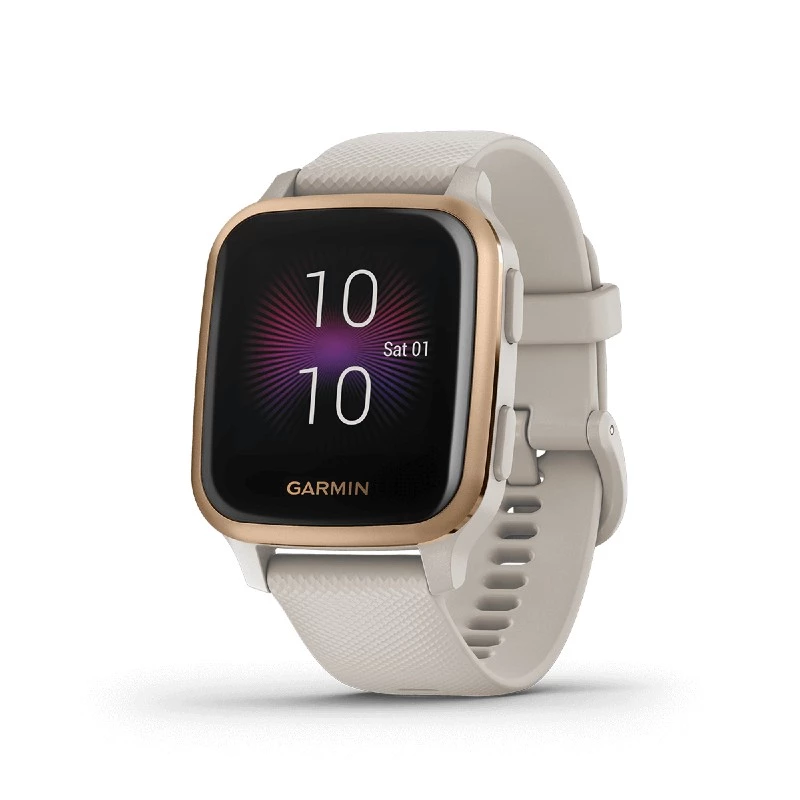 Đồng Hồ Thông Minh Garmin Venu Sq Music - Light Sand/Rose Gold