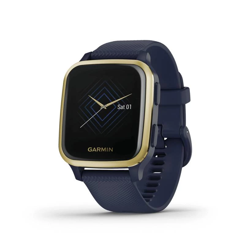 Đồng Hồ Thông Minh Garmin Venu Sq Music - Navy/Light Gold