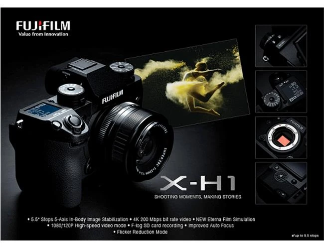 So sánh máy ảnh Fujifilm X-H1 và Fujifilm X-T2?
