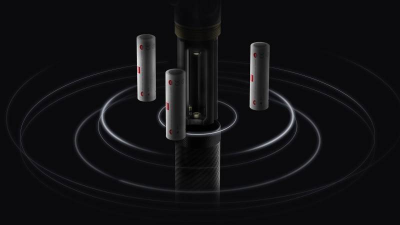 Pin có thể tháo rời nên nhà làm phim có thể dùng pin dự phòng để tăng thời gian hoạt động