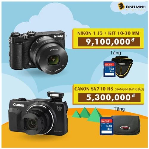 Chương trình giảm giá máy ảnh du lịch tại Binh Minh Digital từ 22/04 tới 24/04/2016.