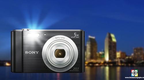 Máy Ảnh Sony CyberShot W800 (Đen)