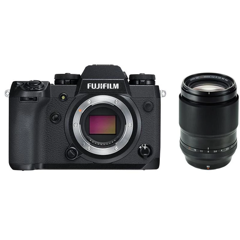 Máy Ảnh Fujifilm X-H1 Body + XF 90MM F/2 R LM WR (Đen)