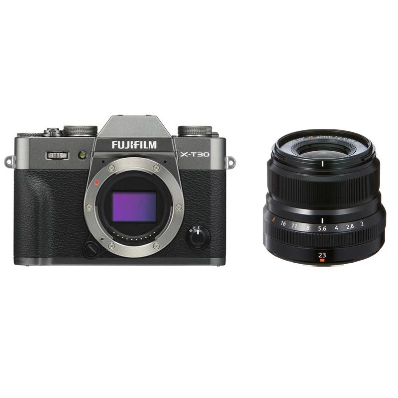 Máy Ảnh Fujifilm X-T30 Body + XF23mm f/2 R WR (Xám)