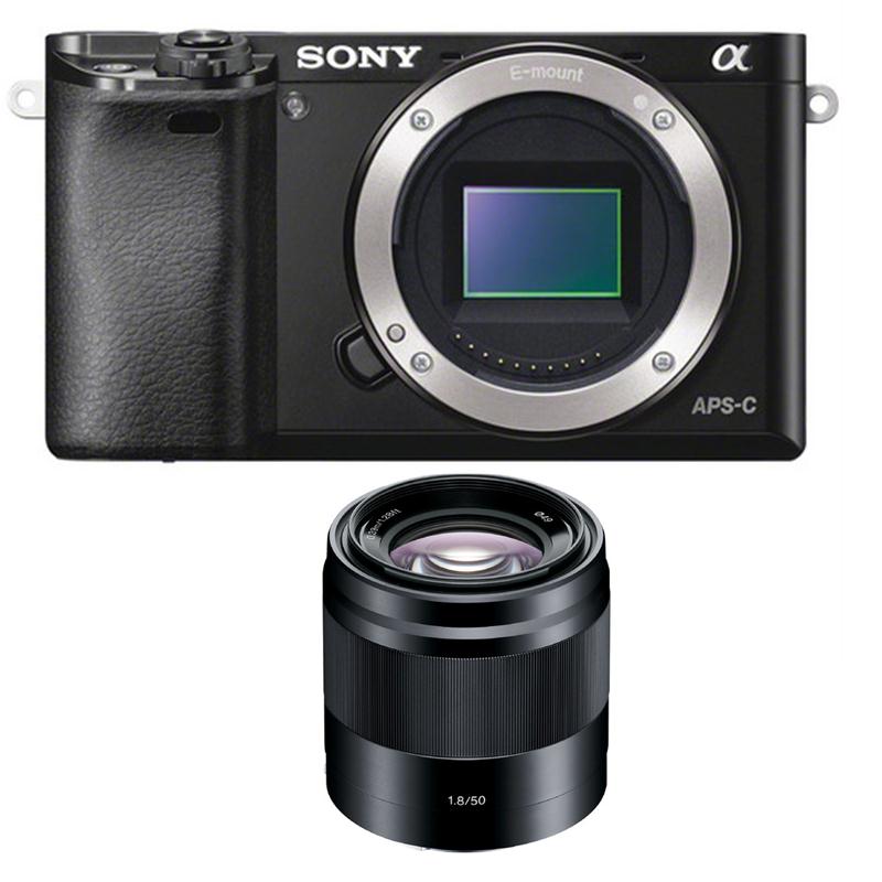 Máy Ảnh Sony Alpha A6000 Body/ ILCE-6000/ Đen + SEL50mm F1.8/ SEL50F18