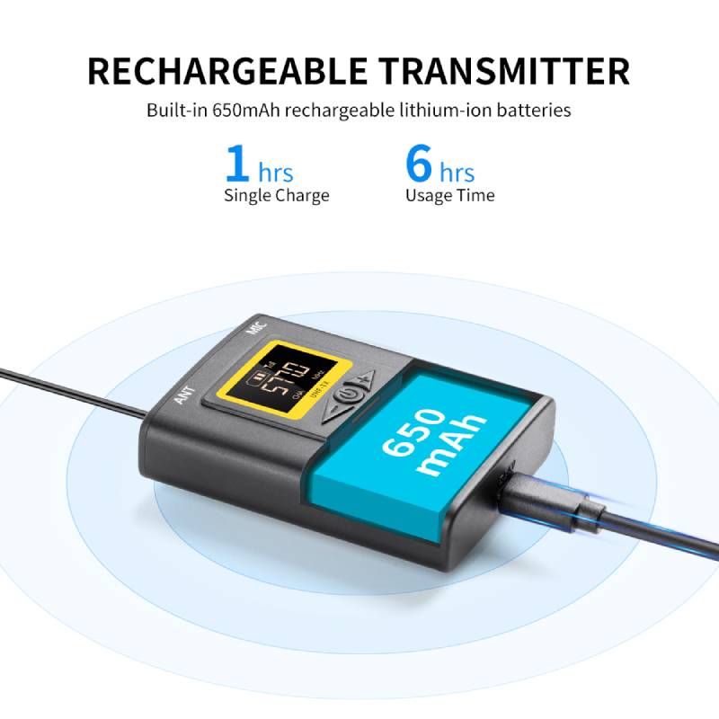 Microphone Không Dây K&F WM10
