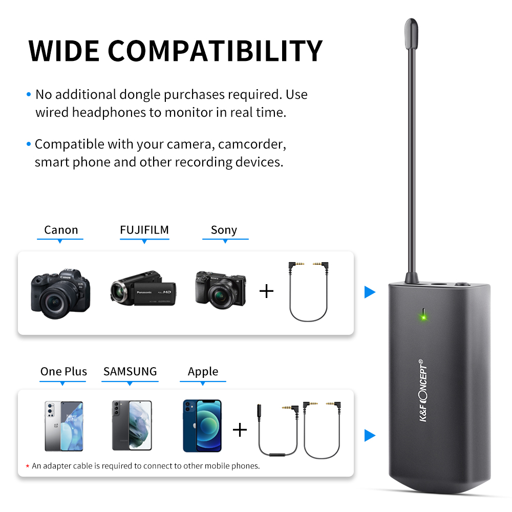 Microphone Không Dây K&F WM10