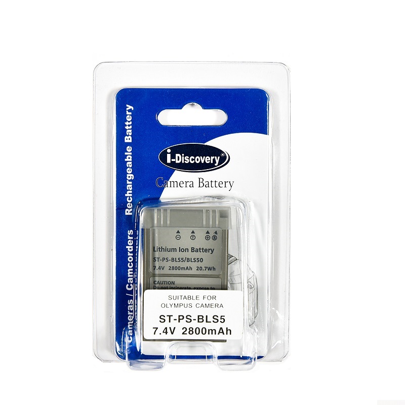 Pin i-Discovery PS-BLS5 Cho Olympus E-PL2, OMD E-M10 II, ...