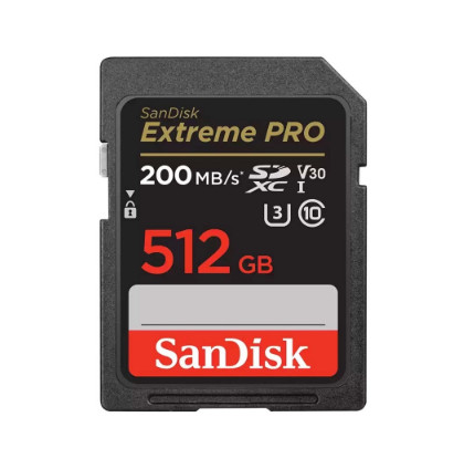 Thẻ nhớ SDXC SanDisk Extreme Pro U3 V30 512GB 200MB/s SDSDXXD-512G-GN4IN