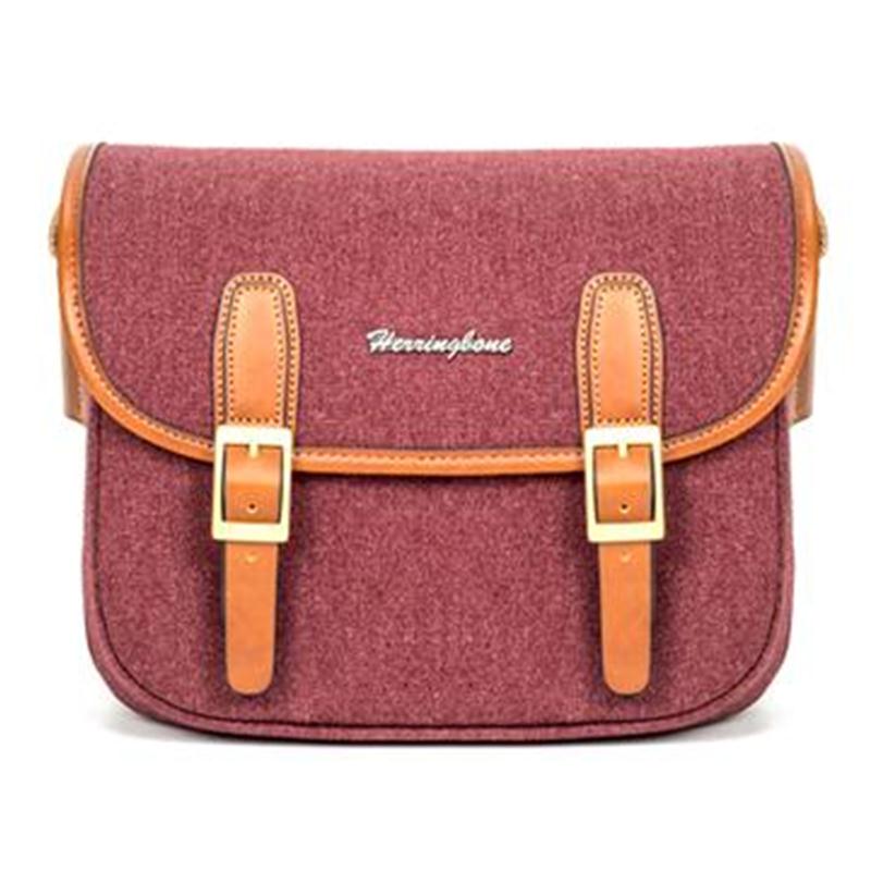 Túi Máy Ảnh Herringbone Maniere Small Wine