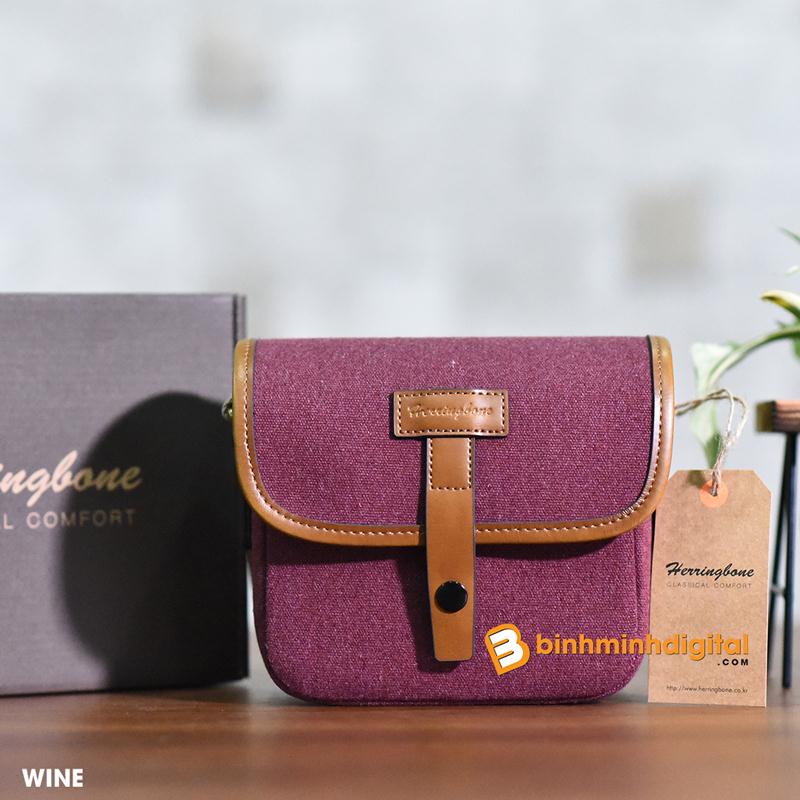 Túi Máy Ảnh Herringbone Muppen Micro Wine