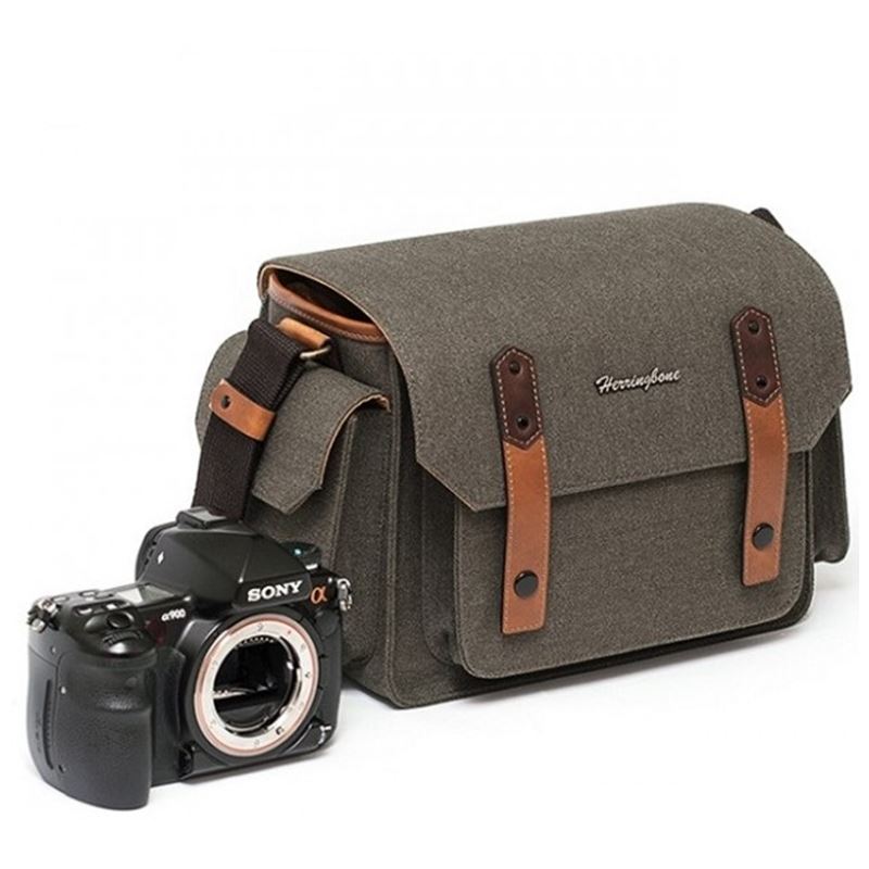 Túi Máy Ảnh Herringbone Papaspocket 3 Medium Brown