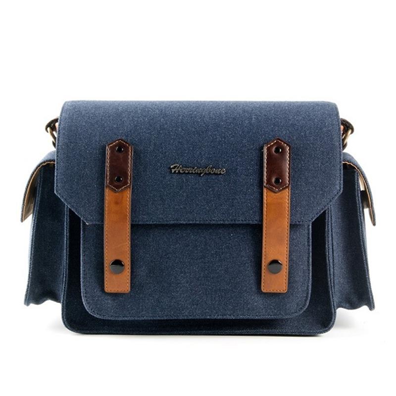 Túi Máy Ảnh Herringbone Papaspocket 3 Medium Navy