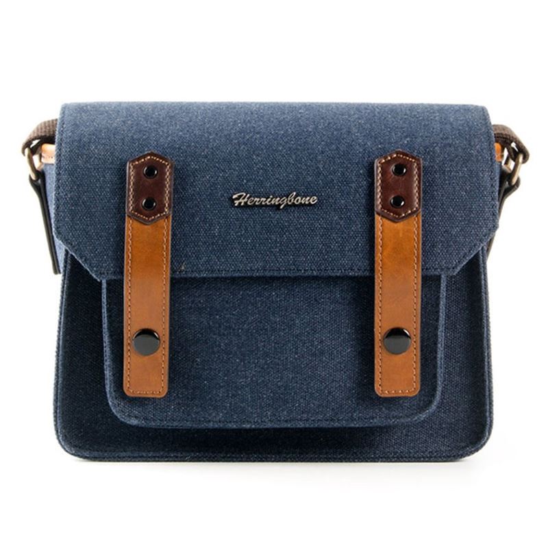 Túi Máy Ảnh Herringbone Papaspocket Small Navy
