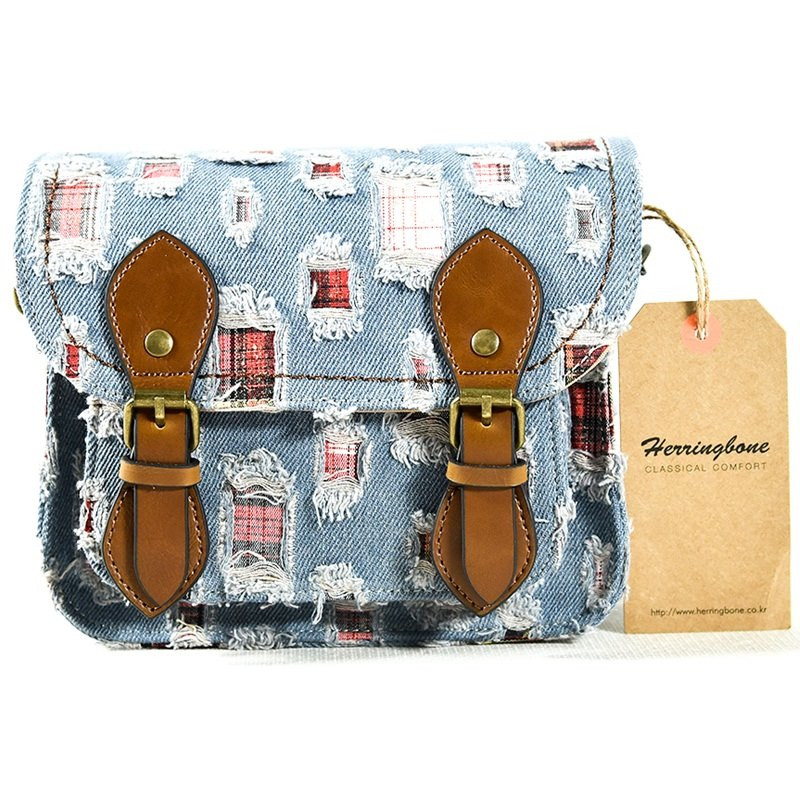 Túi Máy Ảnh Herringbone Papaspocket V4 Mini Skyblue Jean