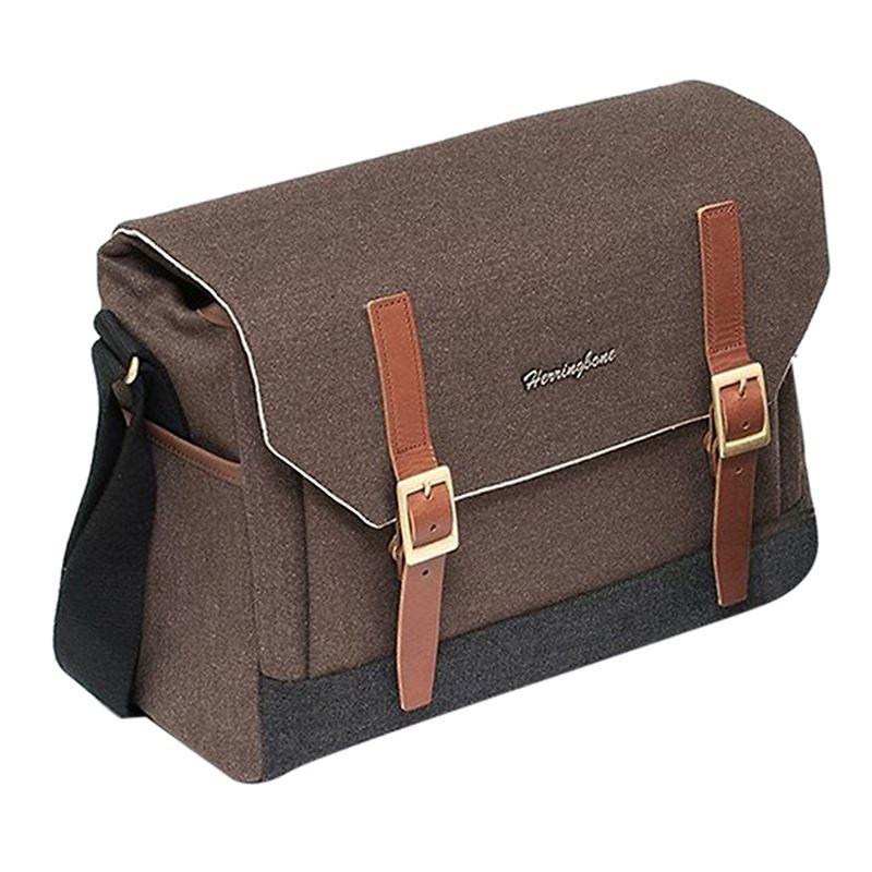 Túi Máy Ảnh Herringbone Postman Small Brown