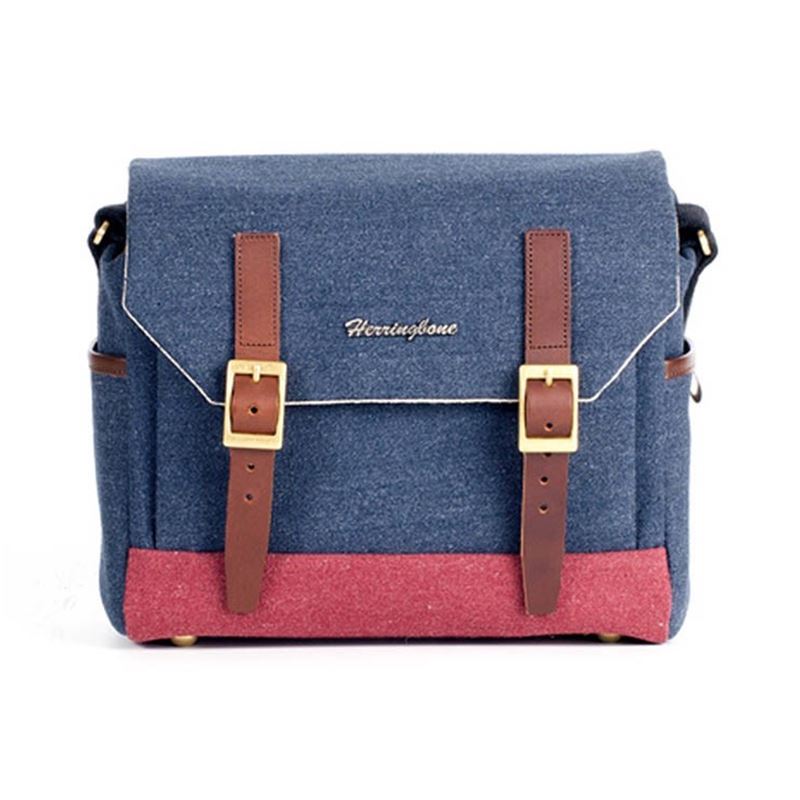 Túi Máy Ảnh Herringbone Postman Small Navy